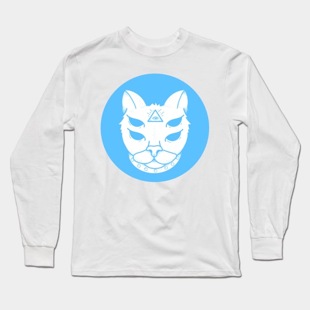 Third Eye Cat Long Sleeve T-Shirt by ArtbyLaVonne